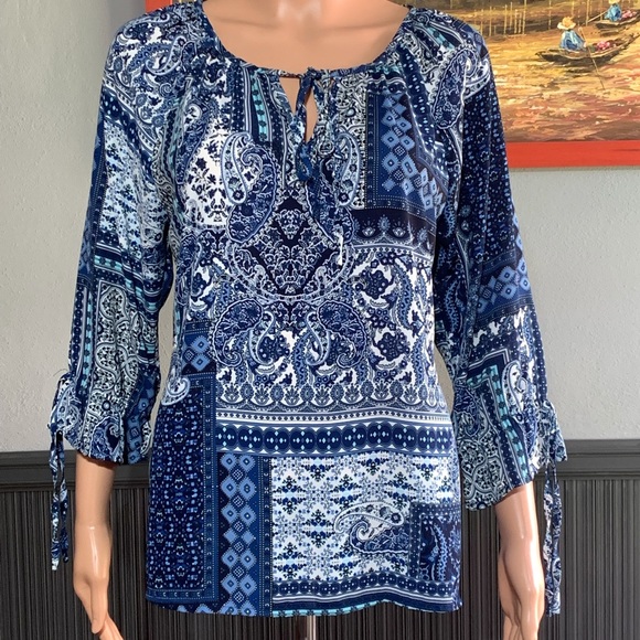 Skies Are Blue Tops - Skies are Blue Blouse SZ - S